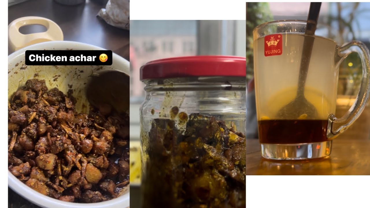 CHICKEN ACHAR  / MARCH RAIN 🌦️/ went to a shop inauguration ❤️