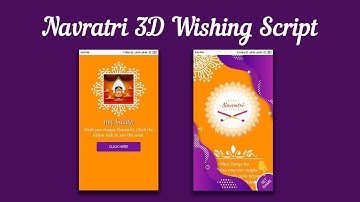 Navratri 3D Wishing Script | Premium Blogger & PHP  script