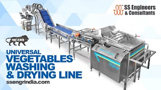 Universal Vegetables Washing & Drying Line | fruits and vegetables | #SSEC #SSENGRINDIA