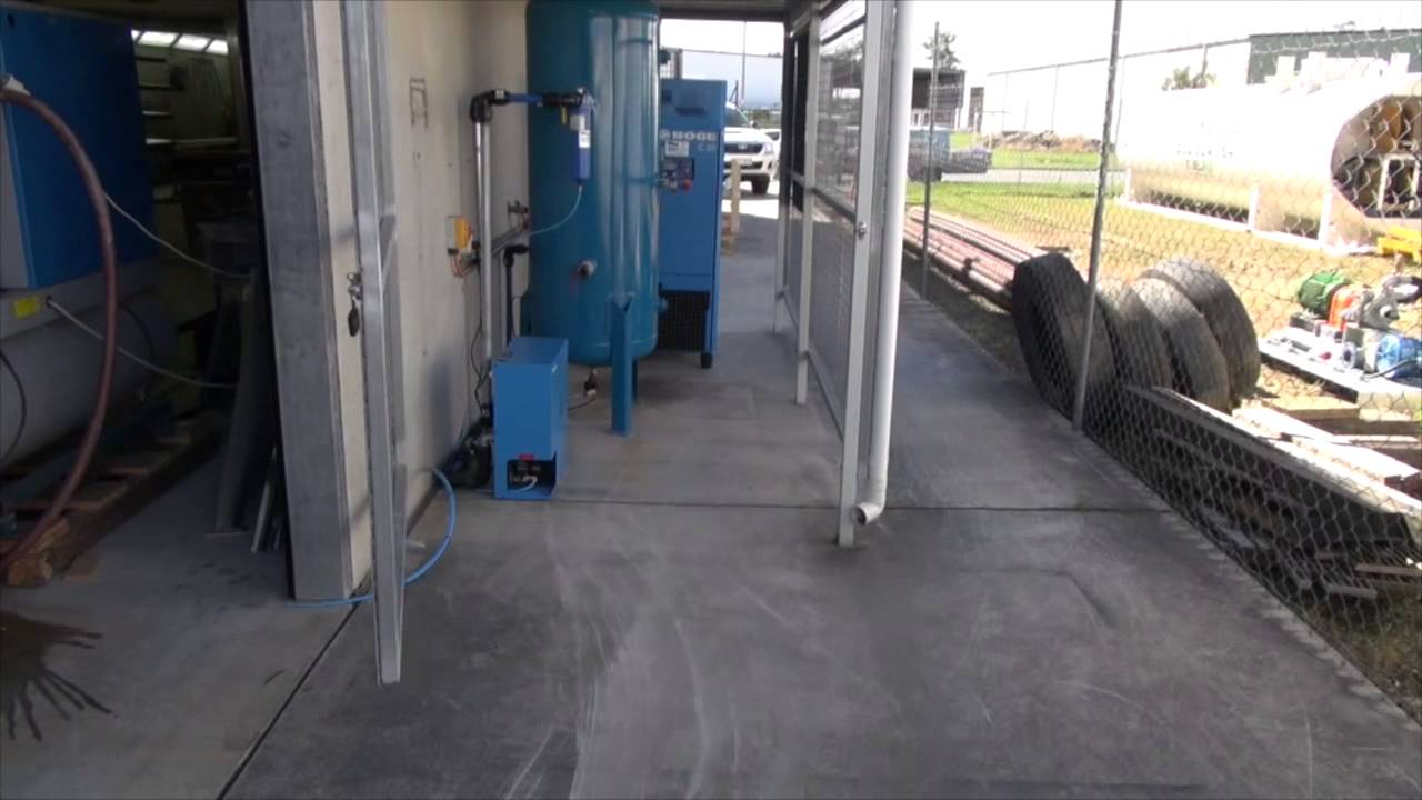 Enerquip Air Compressors - Rotary Screw Compressor Installation - YouTube