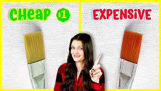 Cheap vs Expensive Acrylic Paint BRUSHES 🎨 Painting Tips for Beginners