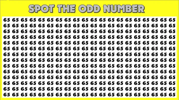 CAN YOU FIND THE ODD NUMBERS AND LETTER? #49 | HOW GOOD ARE YOUR EYES?