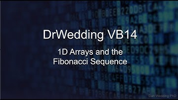 DrWedding VB14 Visual Basic: 1D Array, Fibonacci Sequence, and a Roth IRA program