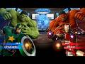 Hulk &amp; Green Captain America VS Red Hulk &amp; Iron Man - Marvel vs Capcom Infinite