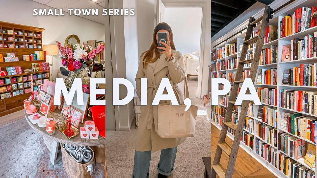 exploring a cozy small town // Media, PA