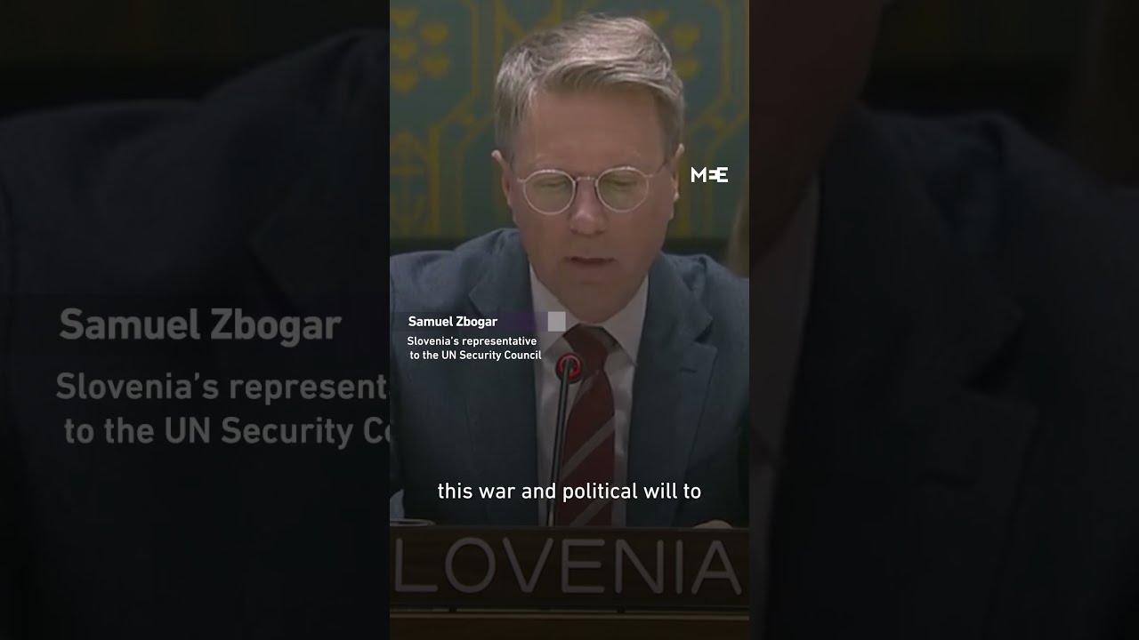 Slovenia Calls For Urgent Ceasefire In Gaza At UN Security Council Meeting