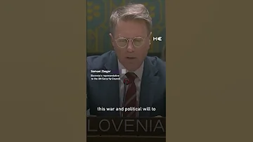 Slovenia Calls For Urgent Ceasefire In Gaza At UN Security Council Meeting 