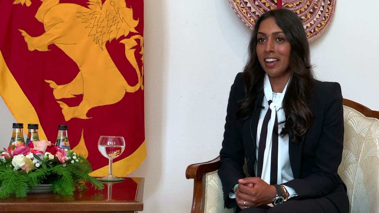 Mathilda Karlsson at Embassy of Sri Lanka
