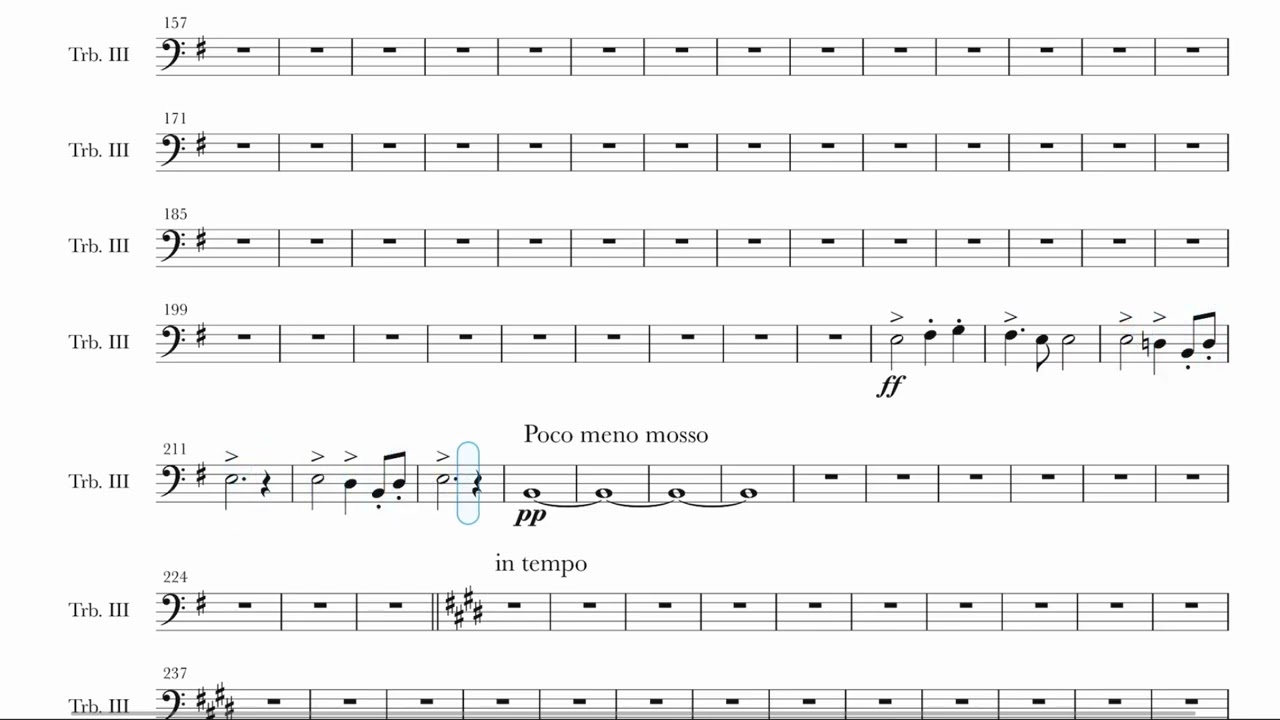 Dvorak - Symphony No 9 - IV Allegro -  Trombone III (from the New World 신세계 교향곡 4악장 트럼본 3)