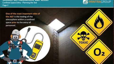 Authorized Gas Tester 12: Testing the Atmosphere of a Confined Space