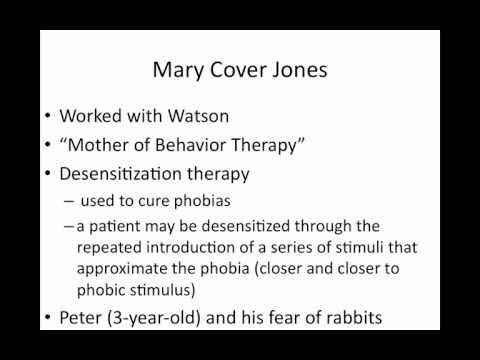 Mary Cover Jones and Joseph Wolpe-Behavior Therapists