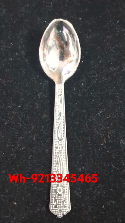 Silver spoon all sizes available. For more designs contact wh-9213345465 #coffecup