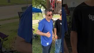 Steve Berra repping my brand so stoked to meet the legend #skateboarding #skatevibes #viral #legend