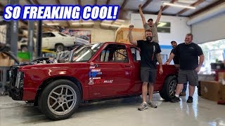 The Twin Turbo AWD S10 Moves Under Its OWN POWER!!!! (Its Unreal!)