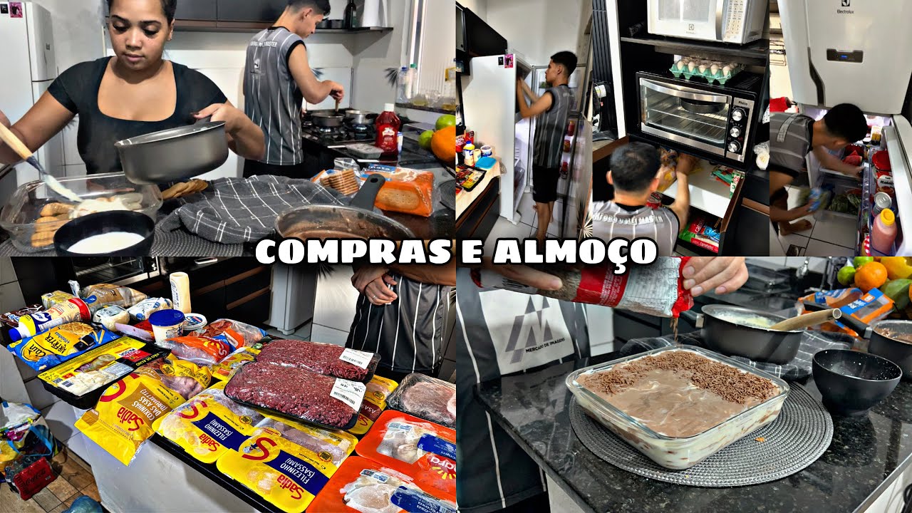 COMPRAS DO MÊS + CASAL NA COZINHA