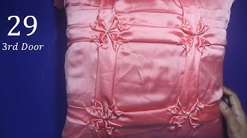 Canadian Smocking Design Tutorial-29 For very Beginners/ de diseño de smocking/Cojín Drapeado