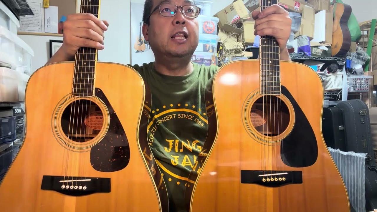 YAMAHA FG-301 vs. 301B Showdown! Misahama Channel - YouTube