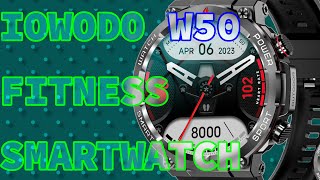 IOWODO W50 Smart Watch, Fitness Watch Bluetooth Calling Smartwatch SpO2 Heart Rate Sleep Monitor