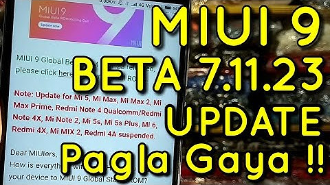 Miui 9 Beta Update 7.11.23 Changelog | Pura Pagla Gaya hai Bhai | Hindi - हिंदी