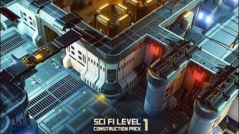 Sci Fi Level Construction Pack 1 Free Download for Unity Game Engine Free 3D Assets