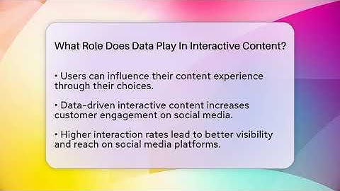What Role Does Data Play In Interactive Content? - Everyday-Networking