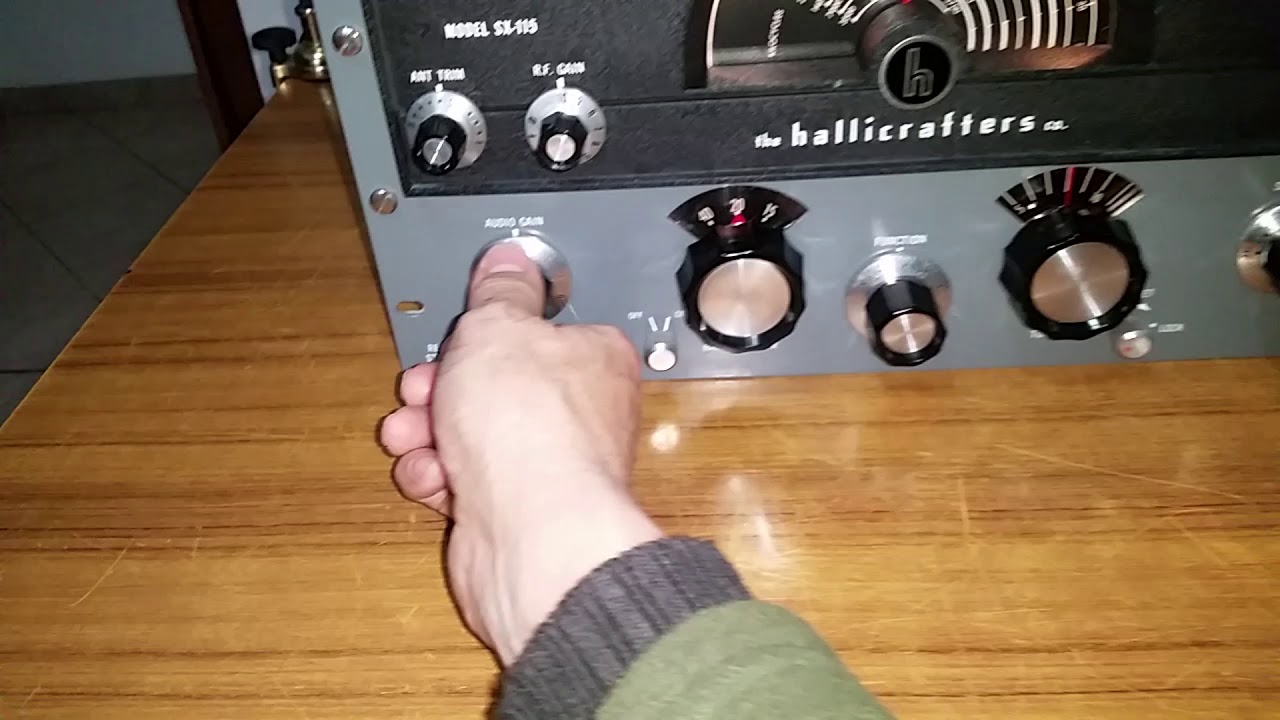 HALLICRAFTERS SX-115 - PRIME PROVE DOPO IL RESTAURO. - YouTube