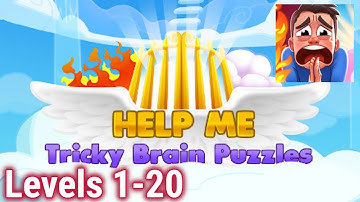 Help Me: Tricky Brain Puzzles - Gameplay / Walkthrough - Part 1 (IOS & Android) Levels 1-20