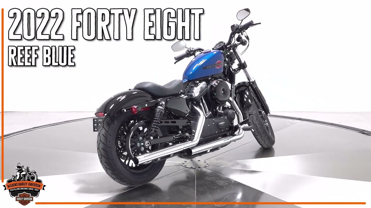2022 Forty Eight in Reef Blue at Wilkins Harley-Davidson
