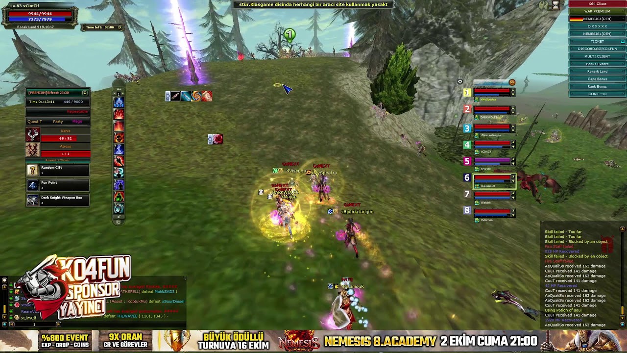# KO4FUN # Knight Online PvP Server🏆NEMESIS🏆 CR  🏆 FARM