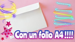 Como Hacer Un Sobre Facil Con Un Folio A4?