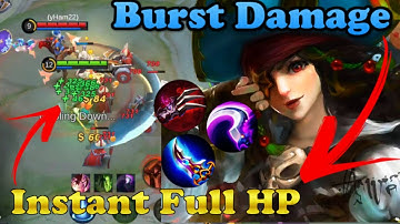 Ruby Assassin Build + Assassin Emblem ! ~ Ruby New Skin Pirate Parrot Gameplay ~ Mobile Legends