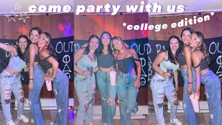 POV: college girls at a frat (grwm \& vlog!!)