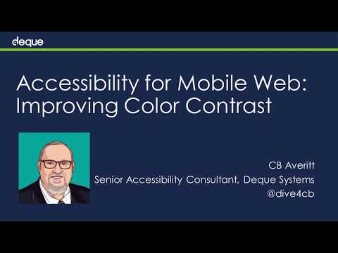 Accessibility for Mobile Web: Improving Color Contrast