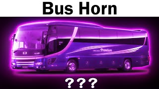 37 Bus Horn Sound Variations In 120 Seconds