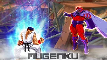 Master Ryu vs Magneto. Marvel vs Capcom vs SNK Street Fighter MUGEN Multiverse