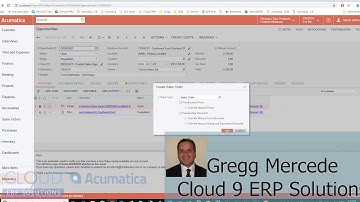 Acumatica - Converting a Quote to Order