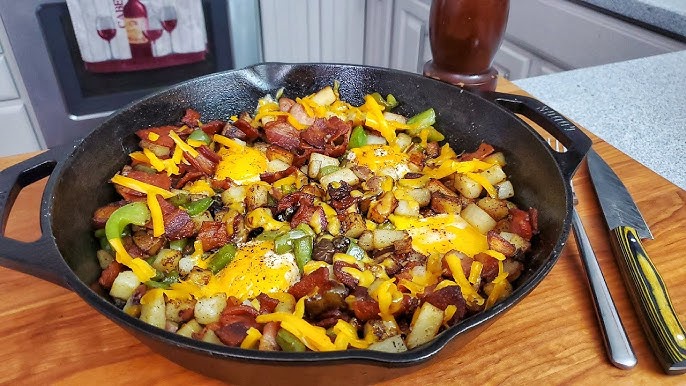 Skillet Eggs and Potato Garden Breakfast - Aberdeen's Kitchen