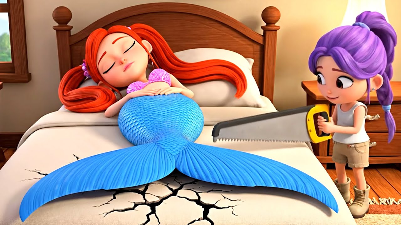 Baby Rumi Sawed Off Mermaid 🧜‍♀️ Mira's TAIL! 😱 [Kpop Demon Hunter Song] A Sad 3D Princess 👸 Story