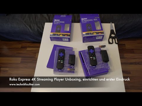 Roku Express 4K Streaming Player Unboxing, einrichten und erster Eindruck