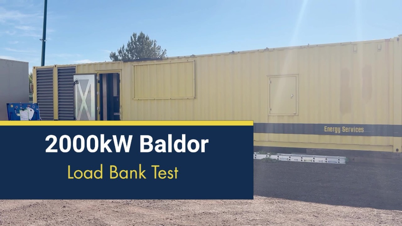 2000kW Baldor Diesel Generator | Load Bank Test | Unit 093407