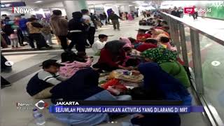 Viral Ulah Penumpang MRT Jakarta, Piknik di Area Stasiun hingga Bergelantungan - iNews Malam 24/03
