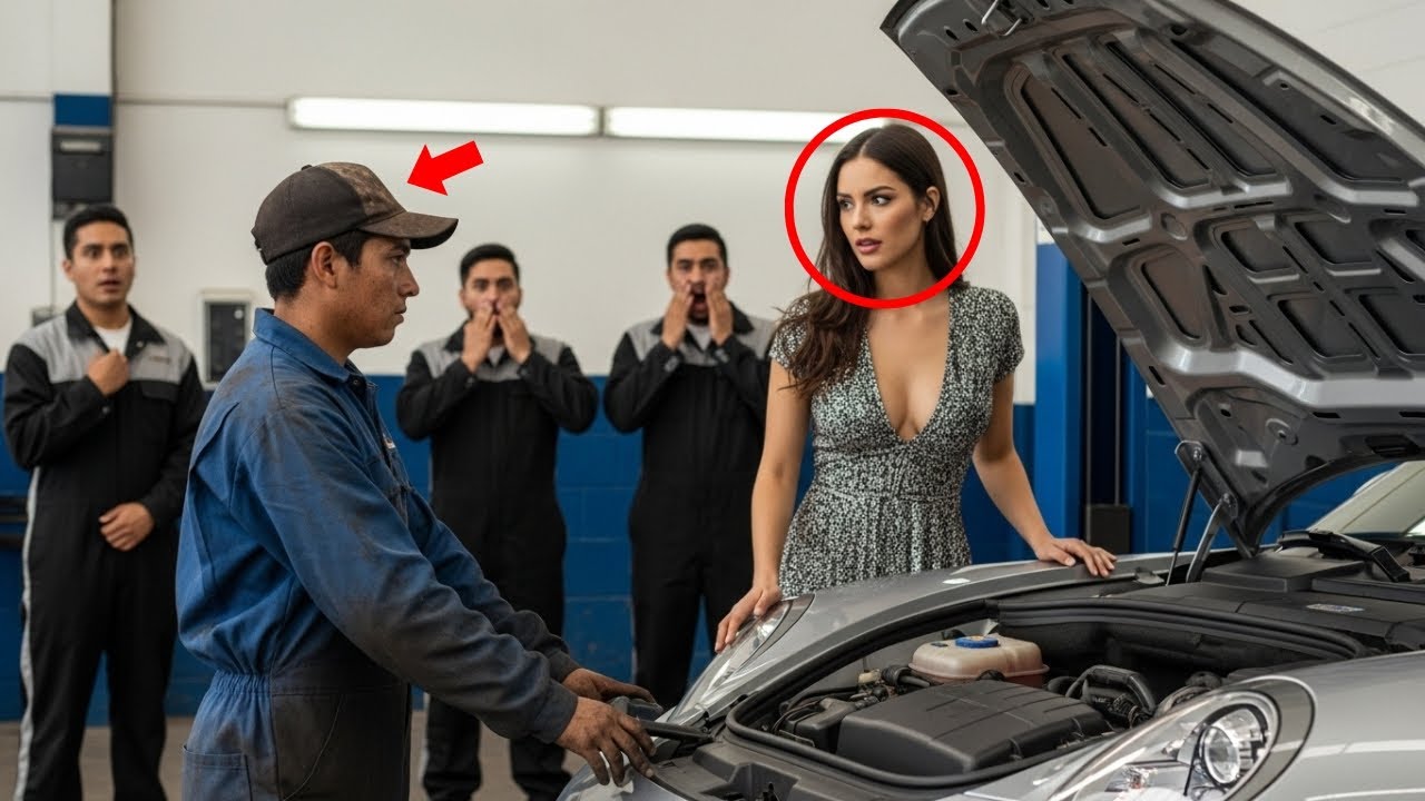 3 especialistas renunciaron al Porsche de la millonaria, el pobre mecánico lo logró.