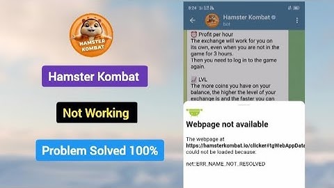 Hamster Kombat not working Problem solved 100% ✓ #hamsterkombat #problemsolving #crypto #video