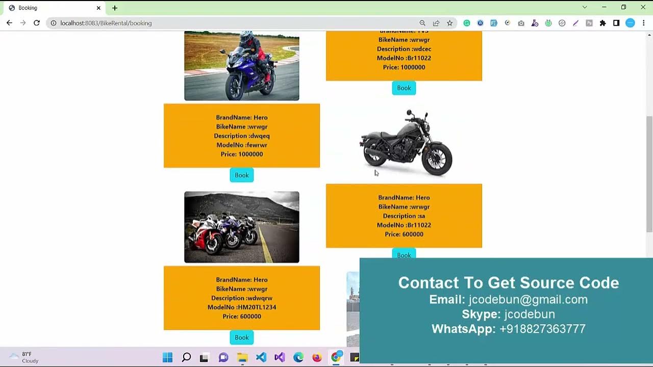 Bike Rental System project in java with source code and project - YouTube