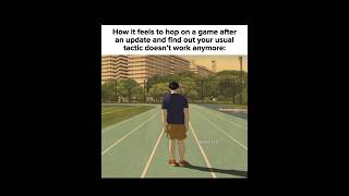 Situation after every update😭 #memes #anime #relatable