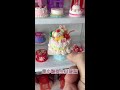 Mini kitchen mini candy birthday cake #Mini Kitchen #Mini Food Play #Miniature Food Play