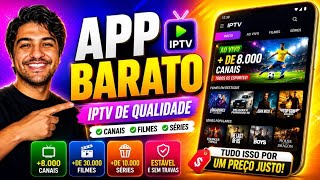 IPTV BARATO E COMPLETO 📺 TESTE GRÁTIS + 8 MIL CANAIS
