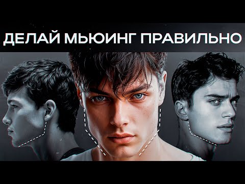 КАК ДЕЛАТЬ МЬЮИНГ ПРАВИЛЬНО - КАК ДЕРЖАТЬ ЯЗЫК (ПОШАГОВО)  | Упражнения для мьюинга До и После 2023