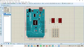 Keypad with two 7-segment using Arduino in Proteus simulation