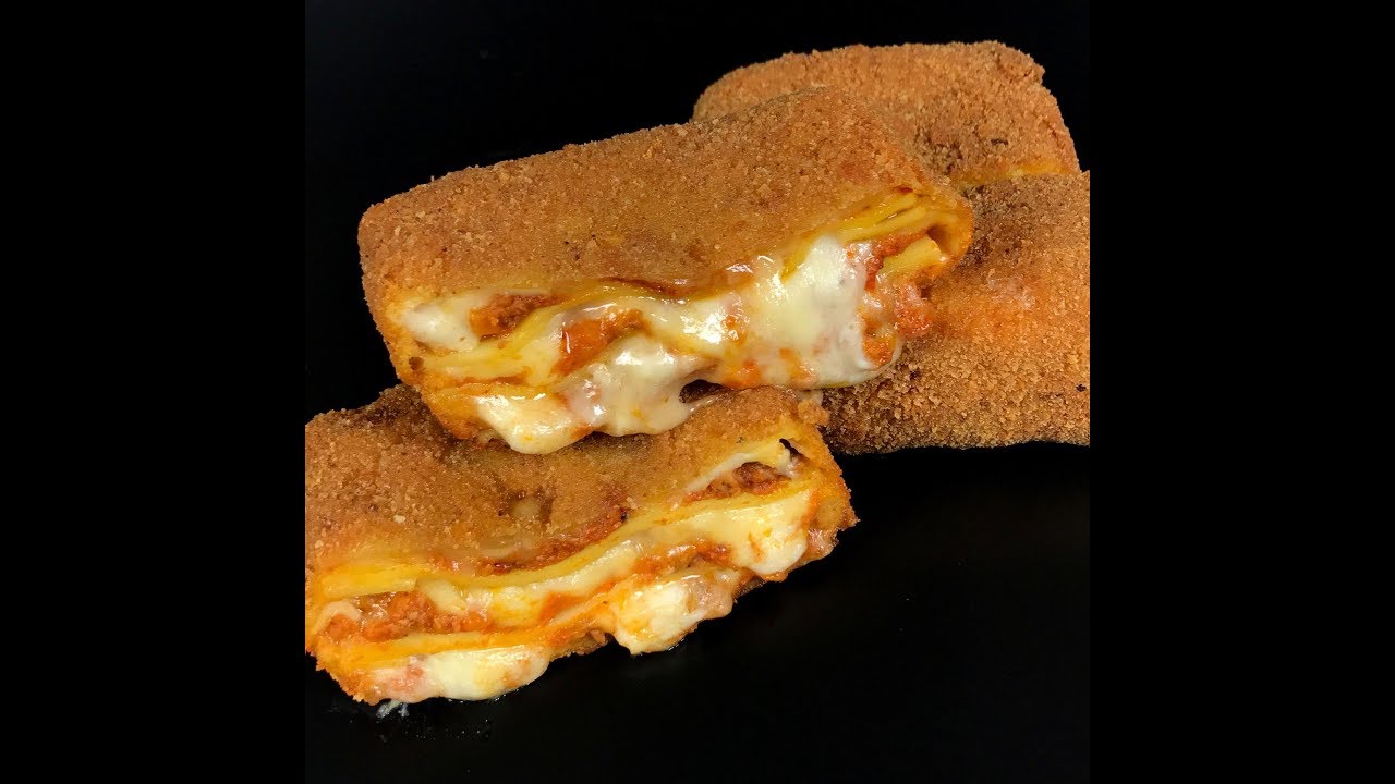 Quadratoni di lasagna fritta [ricetta semplice by Al.ta Cucina]